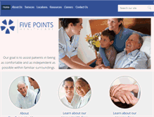 Tablet Screenshot of fivepointshc.com